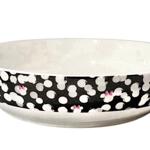 Limited Edition Disney Minnie Mouse Bowl With Pink Bows And Polka Dot Design - Picture 6 of 8